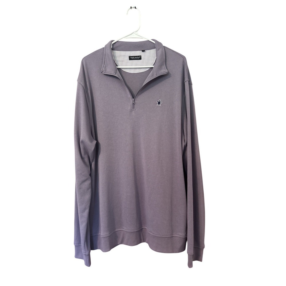 Simply Southern 1/4 Zip Pullover Sweater Size XL Men Purple Poly Cotton
